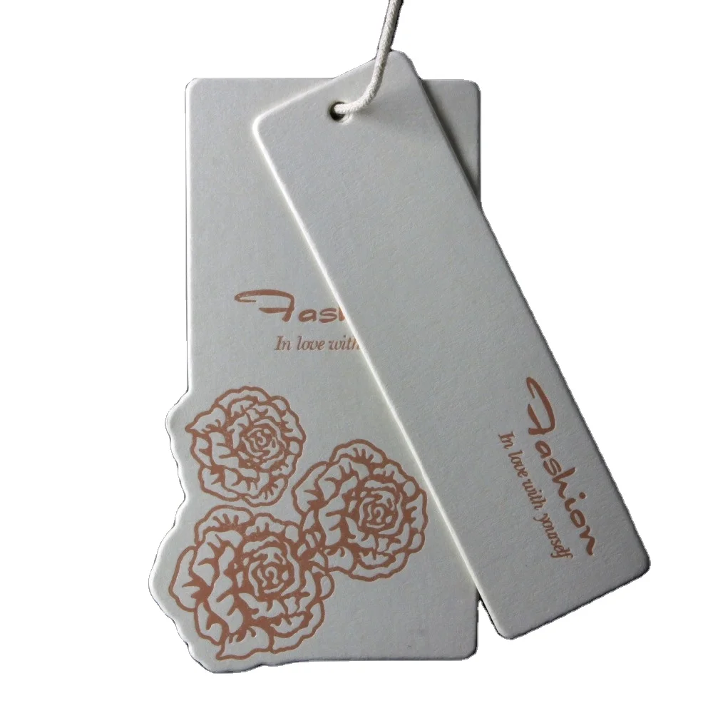 Wholesale Tagsfor Clothes Shirt Tags Recycled Garment Swing Price Custom Logo Clothing