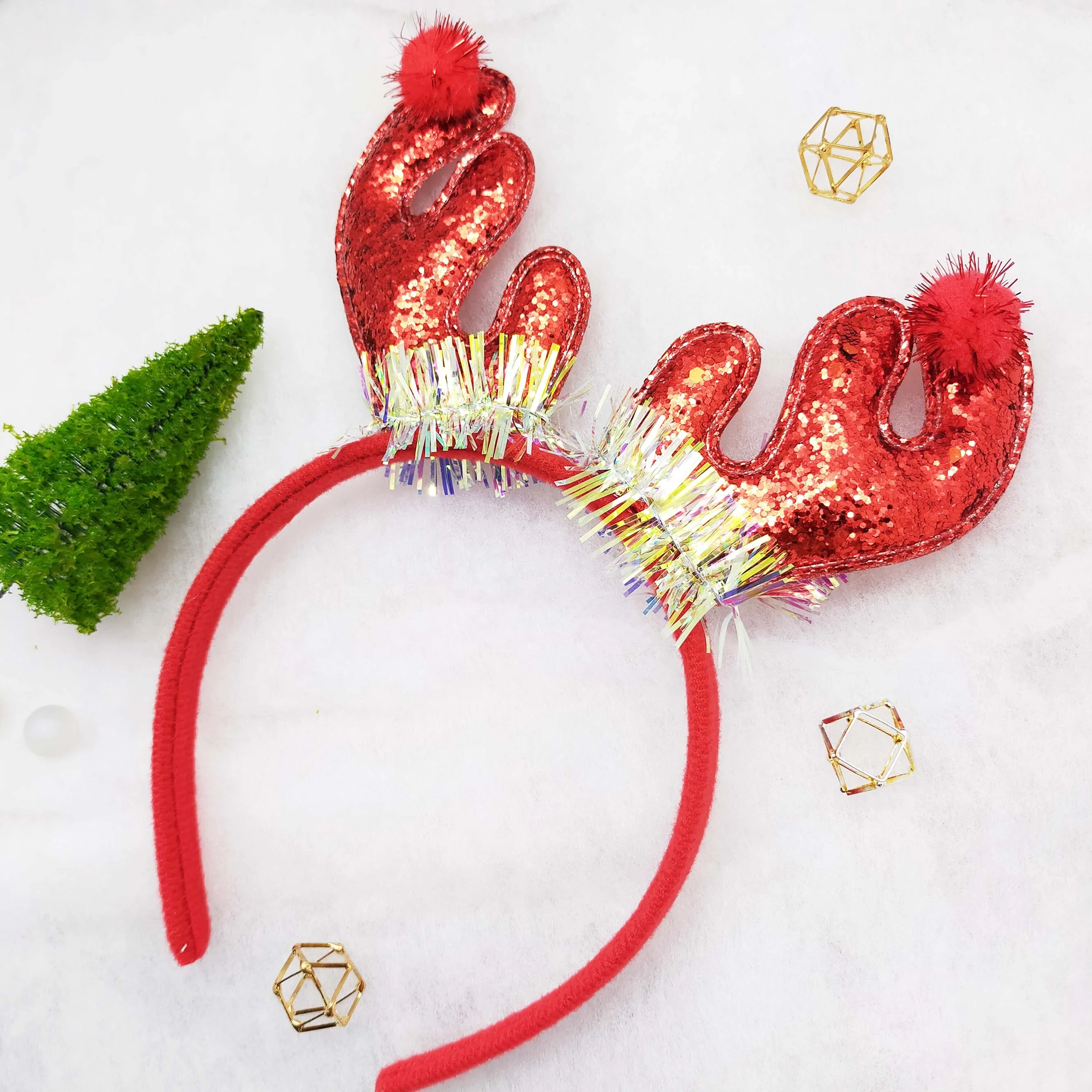 Christmas Headband Cat Ears Glitter Elk Antlers for kids adult women girls fashion hair accessories