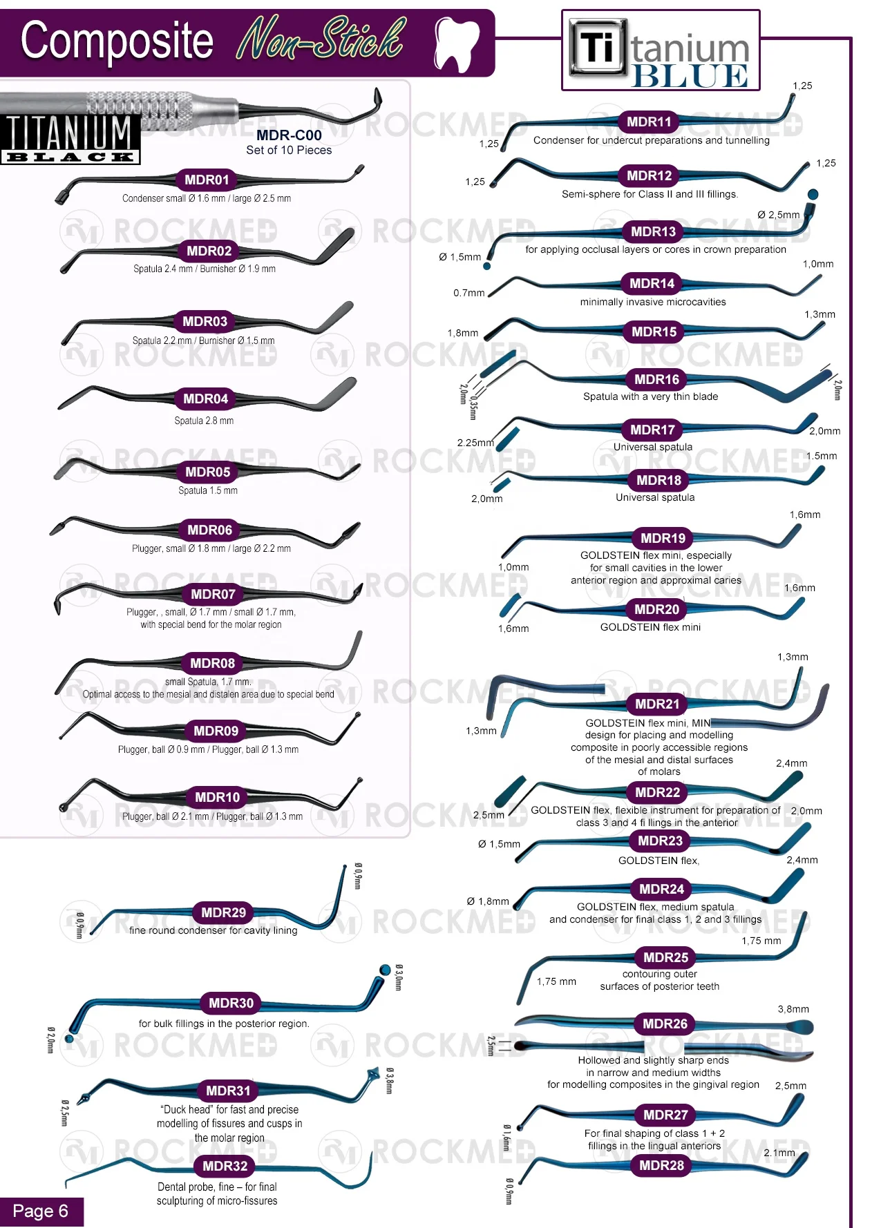 ARTE Kit Anterior ARTE Kit Posterior Designed for Dental Composite LAYERING Style Italiano Instruments for esthetic restorations