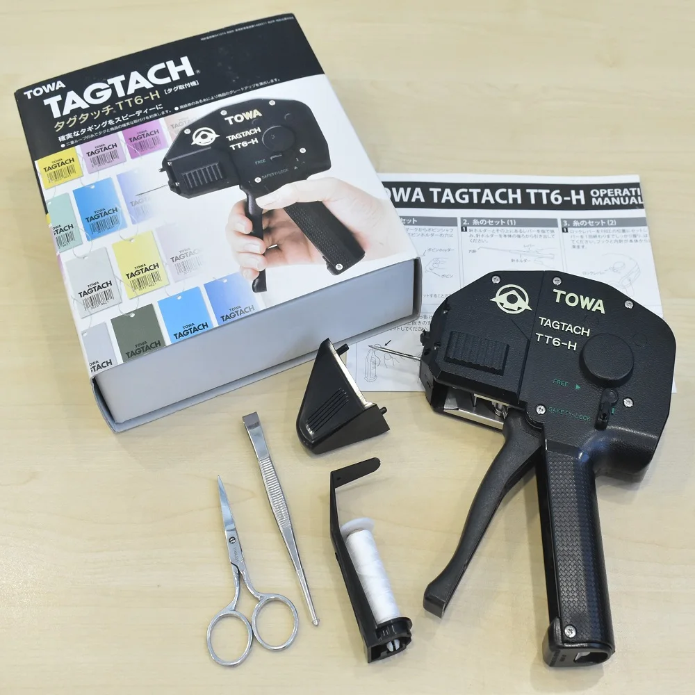 Labeling gun TagTach TT6-H Tag Stringer 40mm thread length, Complete tagging only by 2 gripping, save more than 50% labor cost