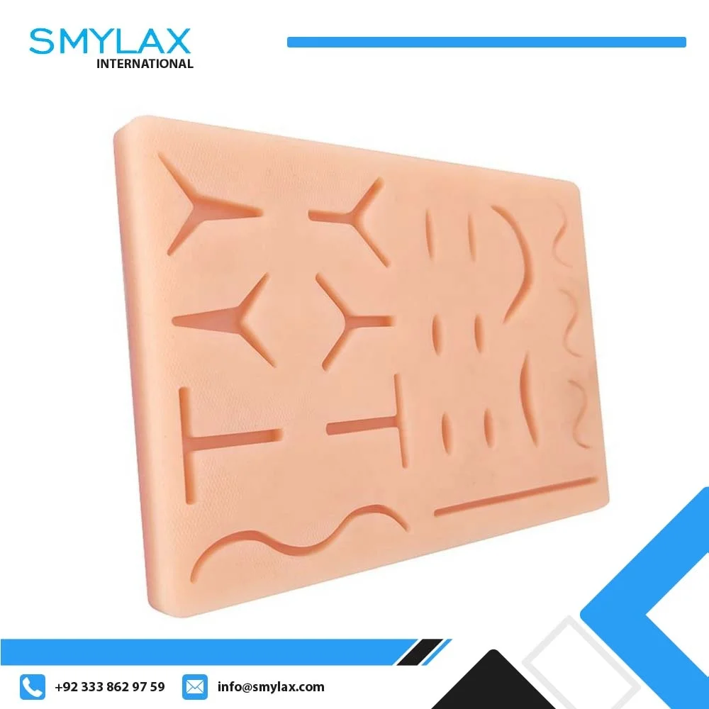 Suturing Training Pad For Doctor Nurse Student Practice Model Wound Silicone Suture Pad Human Traumatic Skin Model