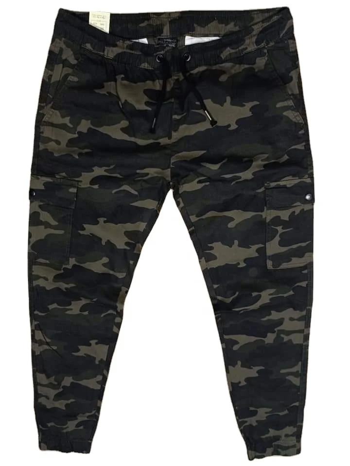 Men Camo printing Jogger pants sports wear street wearing wear pants with pocket cargo wear in cheap price high quality from BD