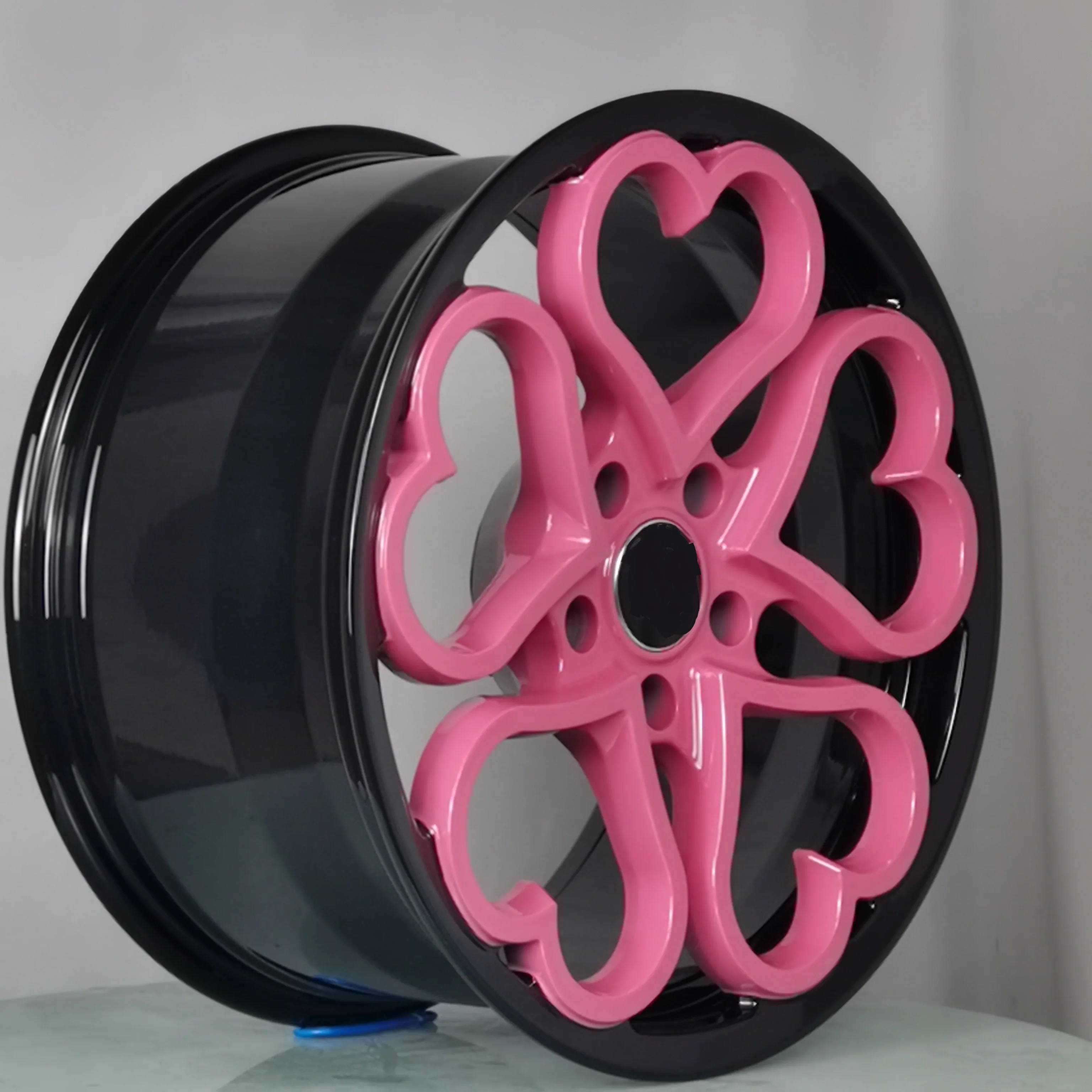 custom forged car alloy wheels rims with hearts 16 17 18 19 inch 5 holes pink rose red small wheel rims 5x112 for bmw