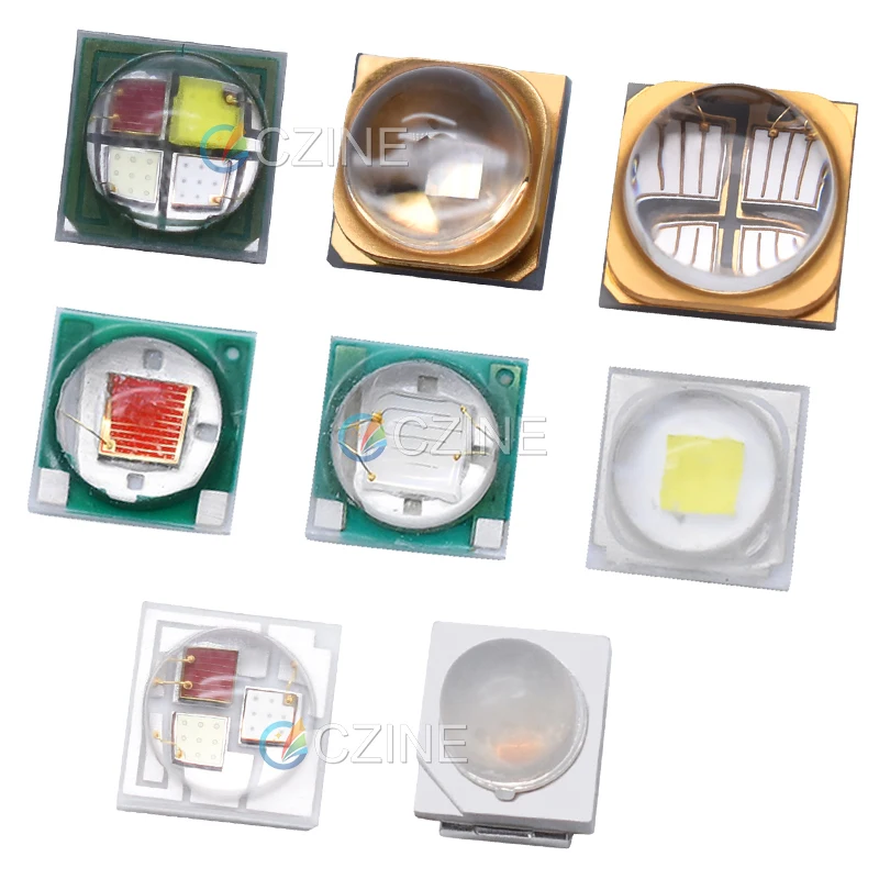 Бесплатные образцы 1 Вт 3 5 10 15 30 50 100 3030 3535 5050 высокомощная RGB УФ-лампа бисерный диод COB SMD светодиодный чип