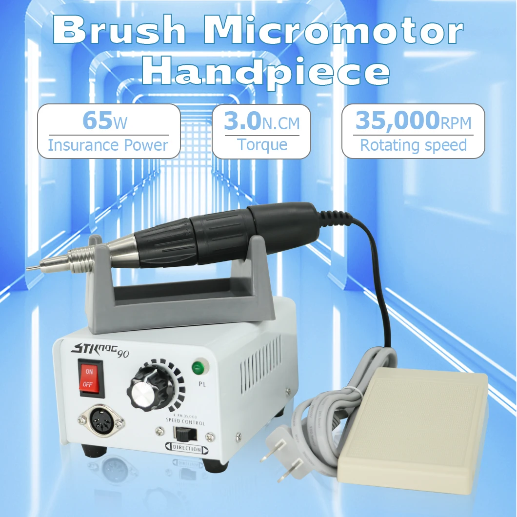 Dental Chair Dental Instruments Technical Micromotor Suit Low Speed Straight Contral Angle Black Polish Grinding Machine