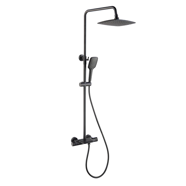 modern rain shower set sanitary ware in wall chrome brass mixer faucet bathroom tub with handle faucets