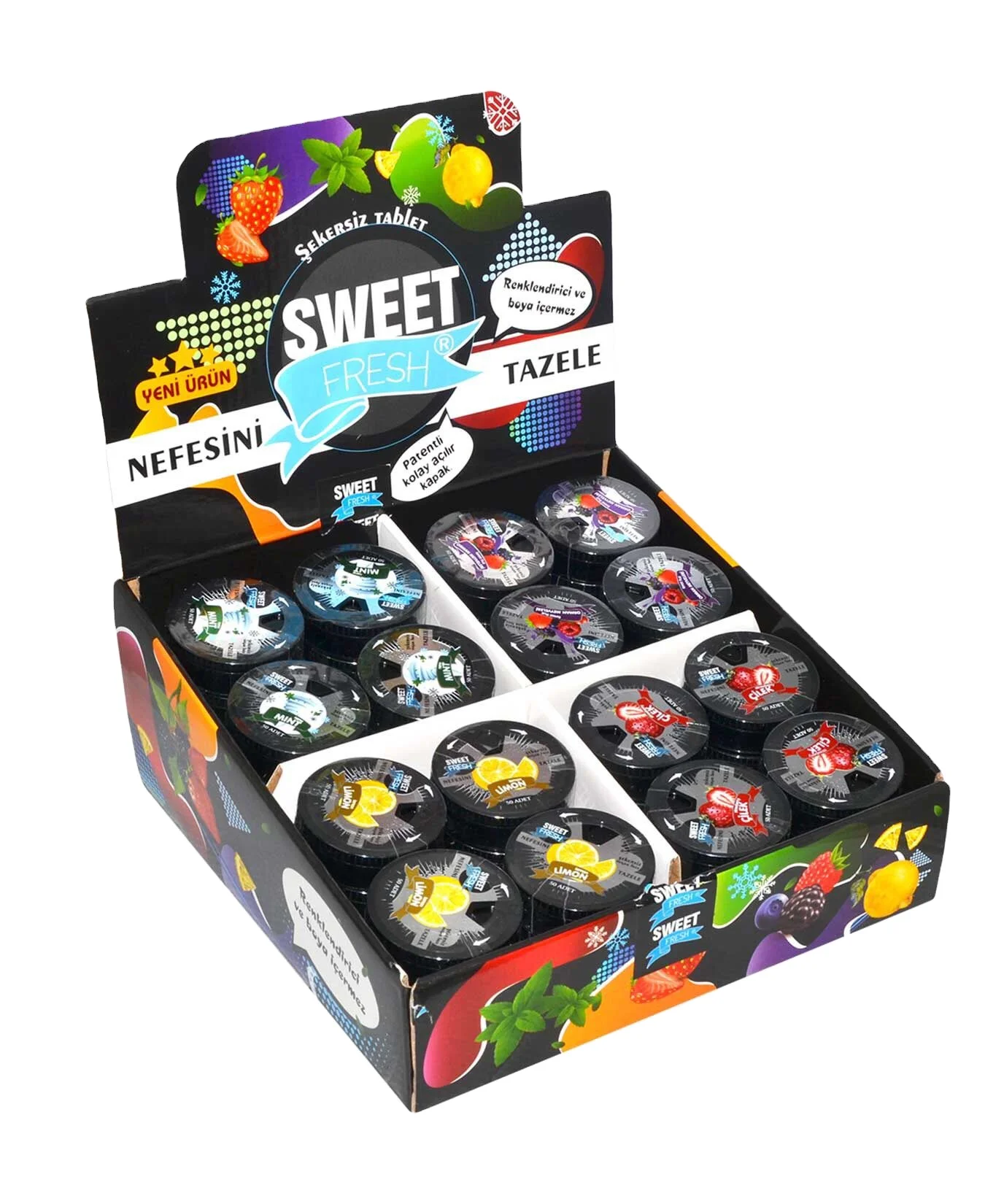 Perfect Sugarfree tablet sweet fresh removing bad breath sweetener tasty nice flavored 50 pcs less calorie