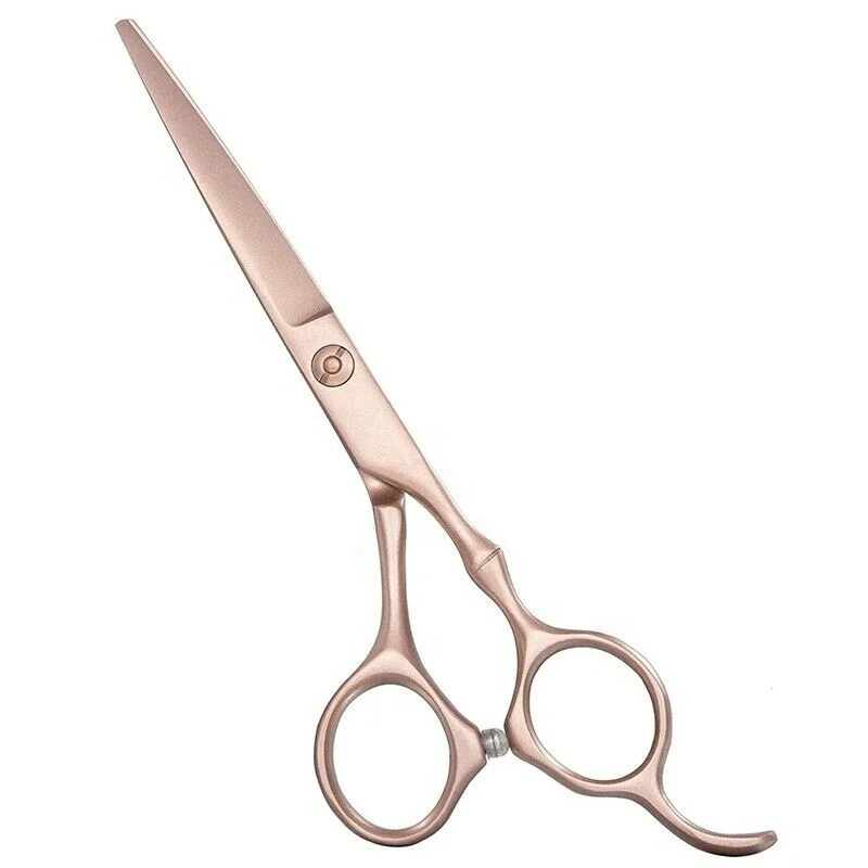 Профессиональные Парикмахерские ножницы для стрижки волос золотая ручка из нержавеющей стали с острым прямым тупым лезвием инструмент красоты