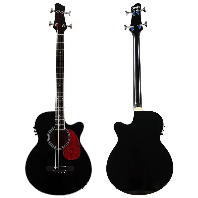 with pickup EQ look like takam1ne 4 strings Acoustic bass guitar