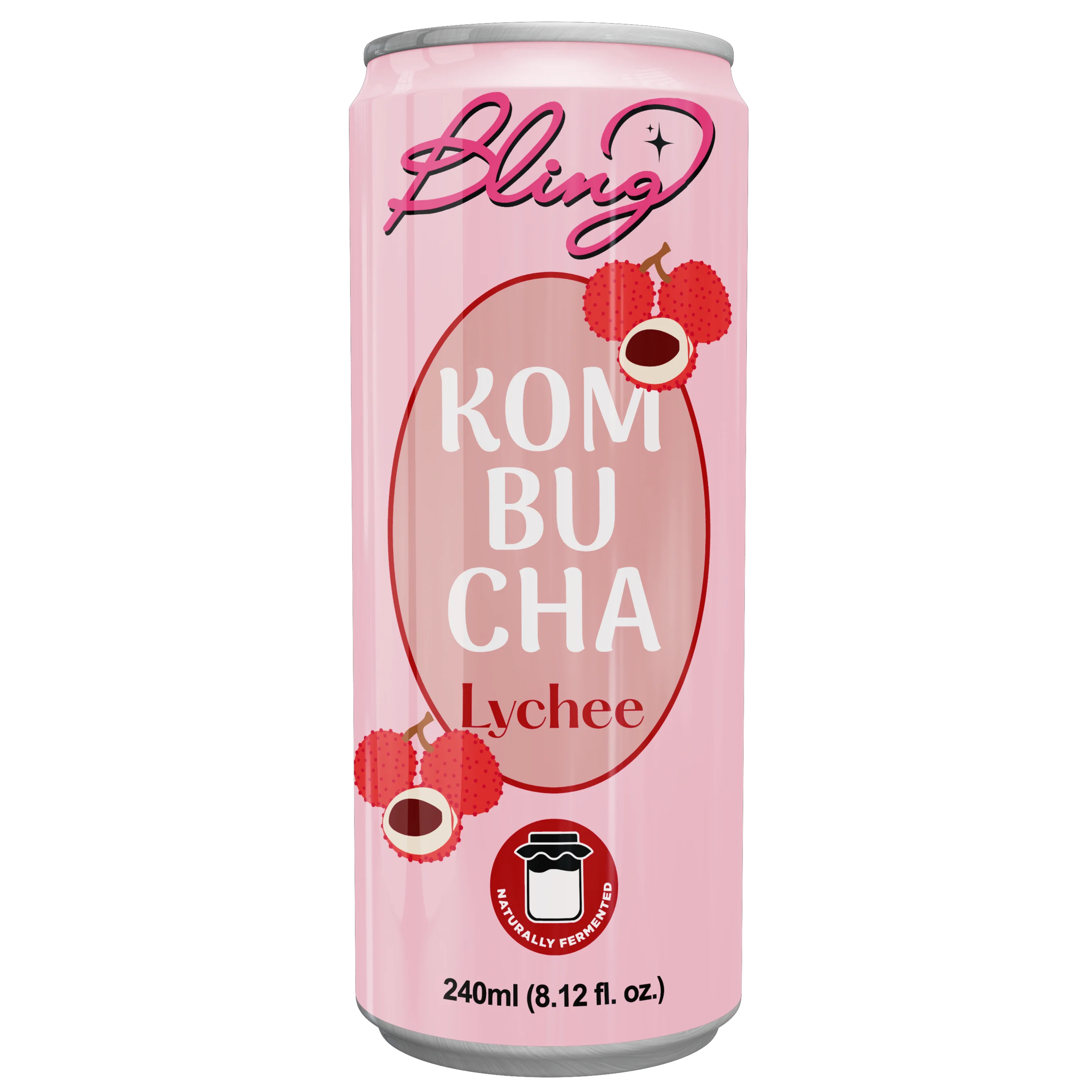 Bling Kombucha Lychee - healthy and cheap drink for bulk wholesale export