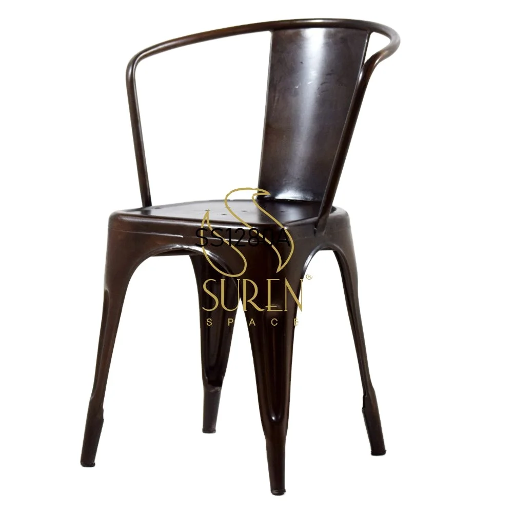 Handcrafted Indian Metal Restaurant Gudari Fabric Seating Chair Hotel Room Chair