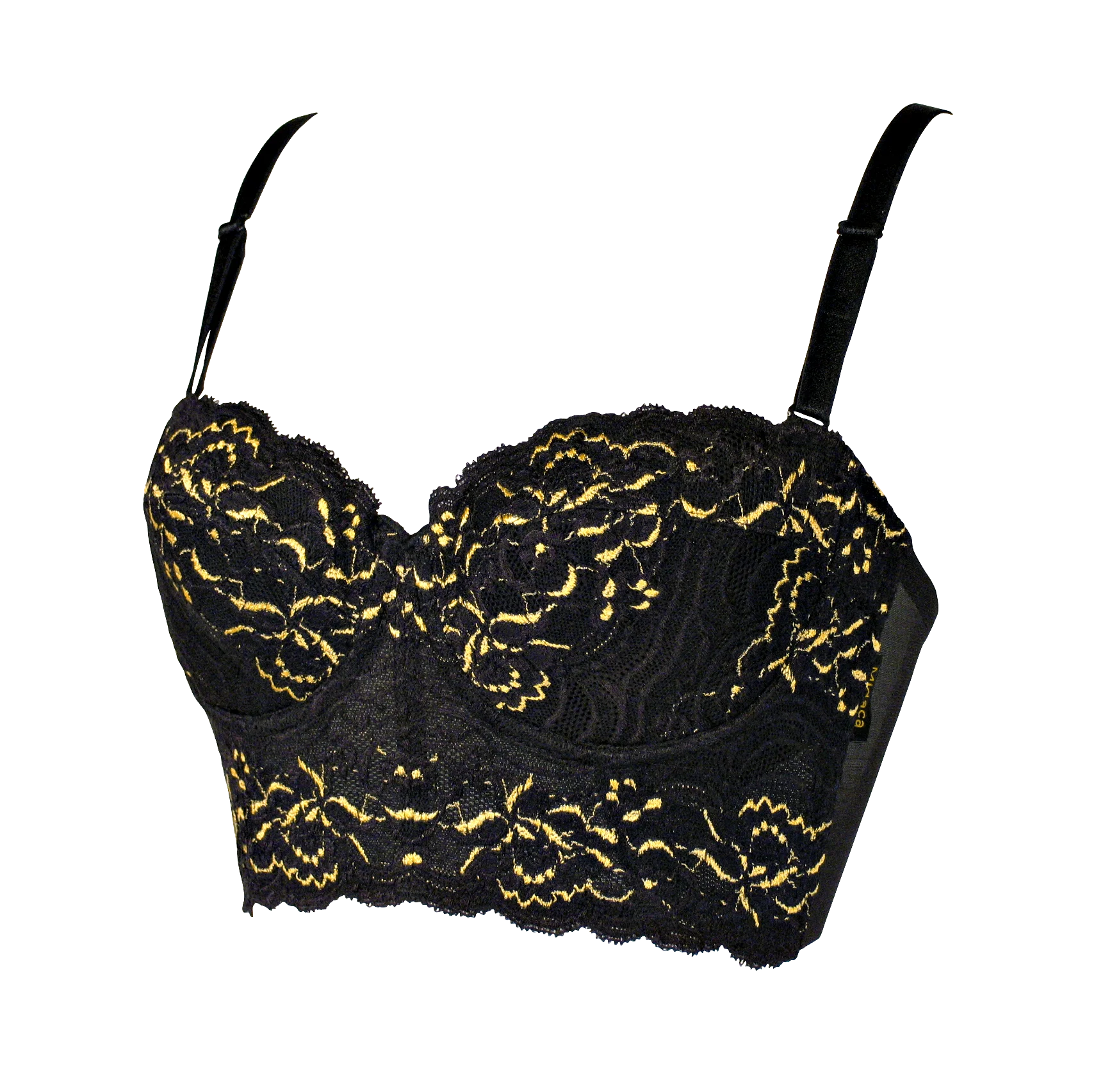 Best Japan Luxury Water Soluble NYLON Embroidered BrownThree Quarters(3/8 Cup) Female Underwear With Lace