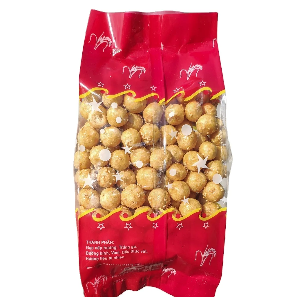 Экзотическая закуска вьетнамские шариковые пирожные от яйца кунжута желтые цветы липкий рис