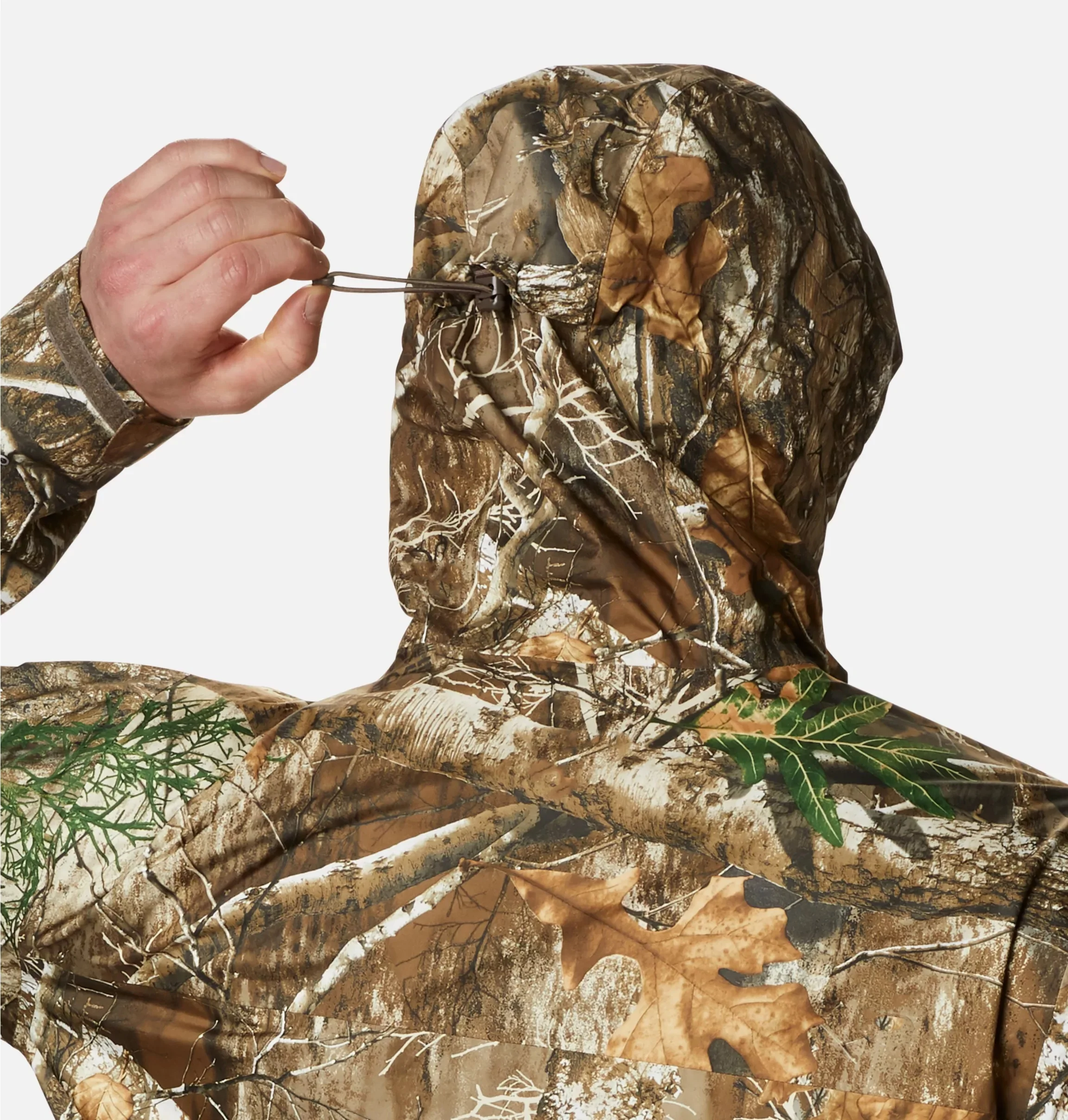 Wholesale Camouflage adjustable hood cuff and hem cord Jacket Hooded Warm soft shell puff down Hunting Clothes Jacket men women