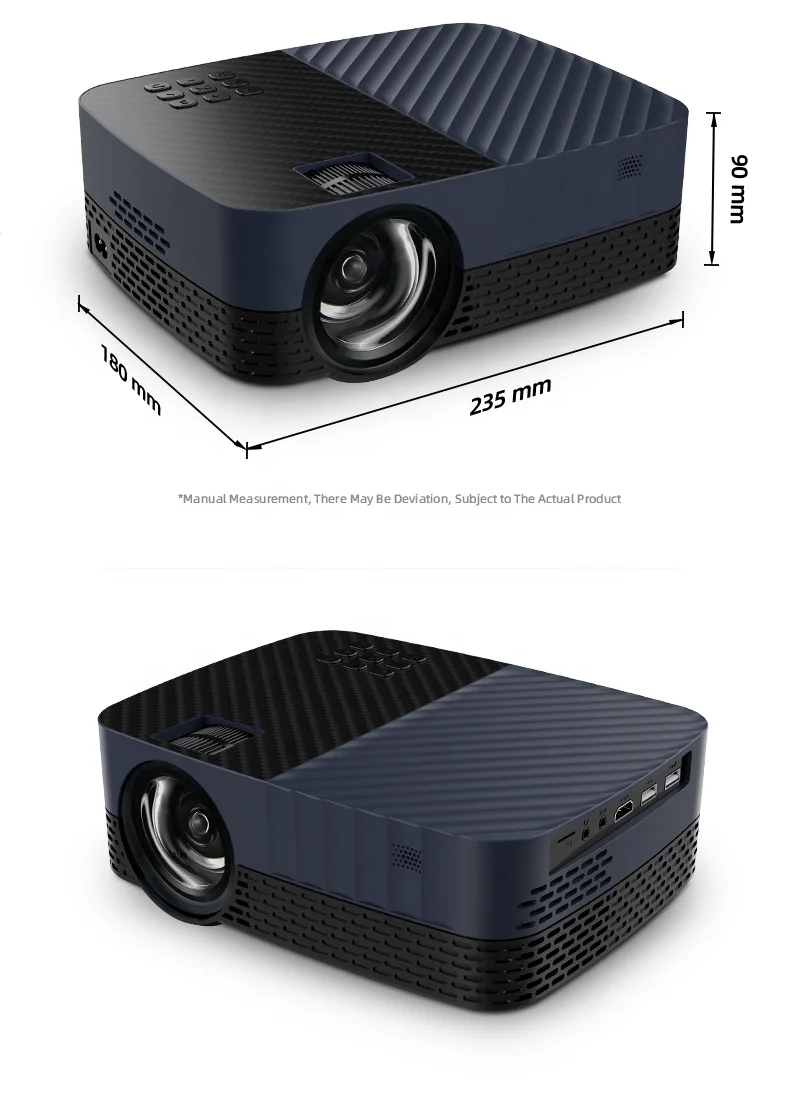 AUN Z5S Projector, 1080p LED Proyector for 1080P Home Cinema, 3D Video Beamer Android 9