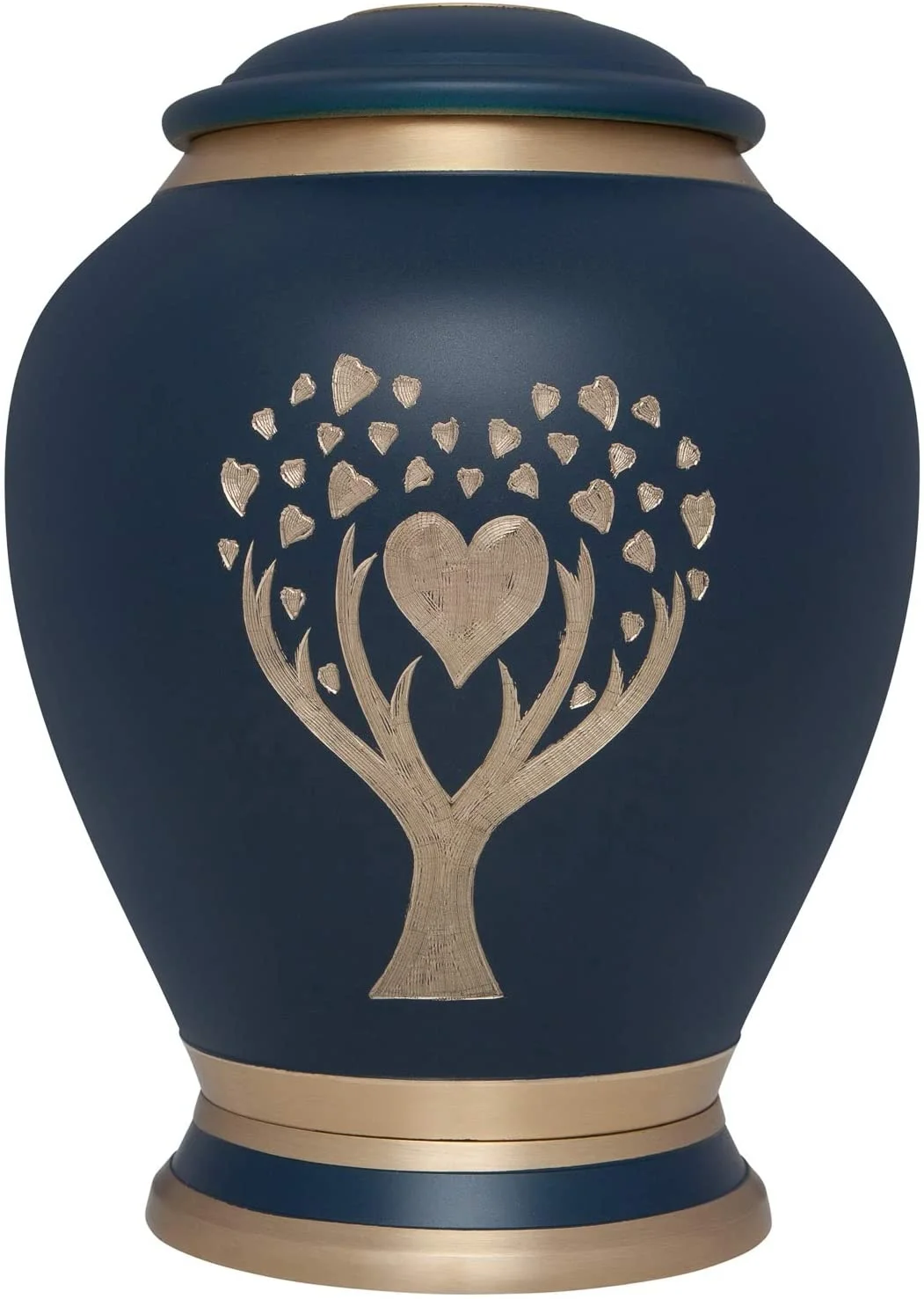 Manaal Enterprises Human Dignity Brass Metal Adult Cremation Urn for Human Ashes /Adult Urn for ashes URN1