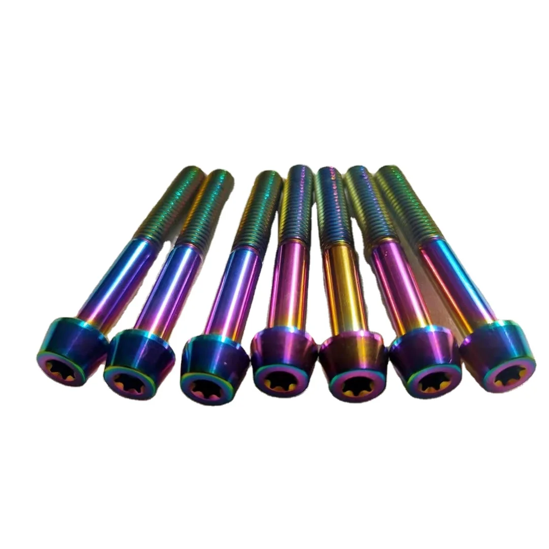 Oem Brake Motorcycle Titanium Cap-Head Screws Partial Thread Torx Hex Socket Titanium Bolt