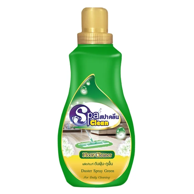 Spa Clean Floor Cleaner and Wax Duster Spray Green 1000ml. Dust Cover