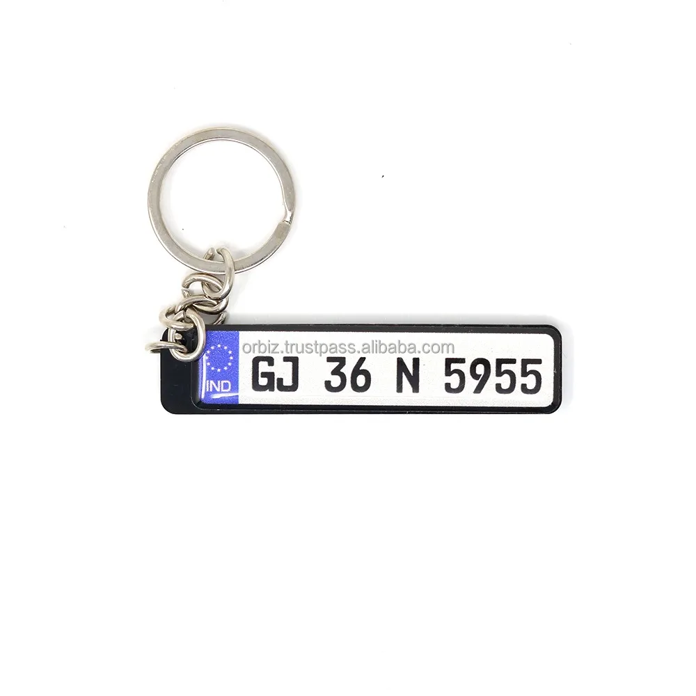 Брелок с номерным знаком | Производитель брелоков с номерным знаком