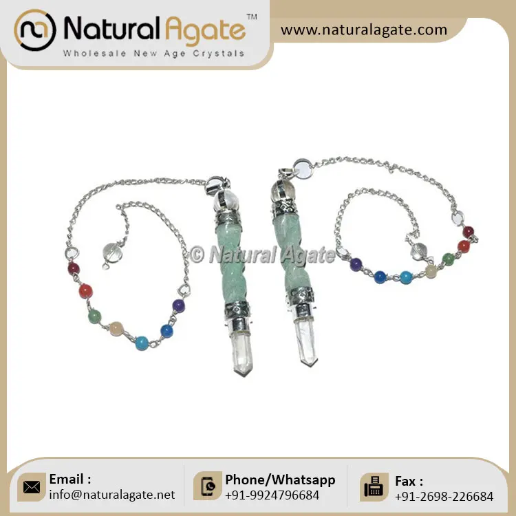 Wholesale Labradorite 12 Faceted Carved Crystal Pendulums Natural Stone Dowsing Tools with Chakra Healing Pattern Mascot Style
