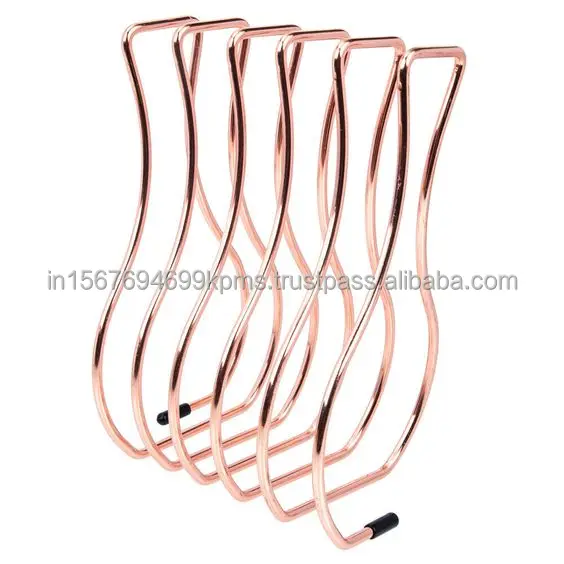 Decorative Metal Books Holder And Rack Gold Plated Amazing Desktop Wire Magazine Stand Marble Display Bookcase & Table Shelve