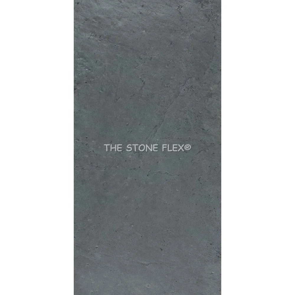 Ocean Green Slate Stone Thin Flexible Fabric Fleece Veneer Sheet For Interior Exterior Wall Cladding