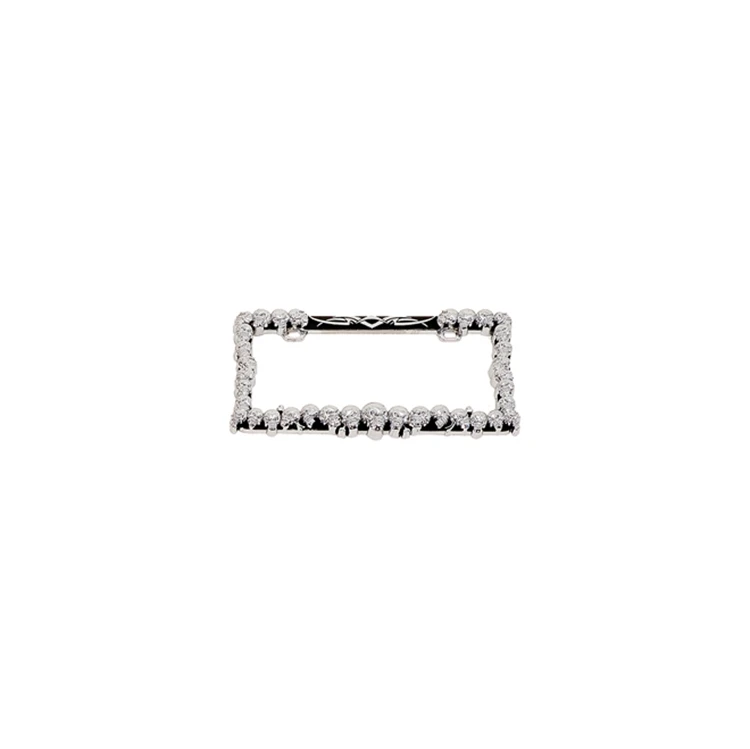 Factory Sale Various Widely Used Black Skulls Motorcycles Car Custom License Plate Frame
