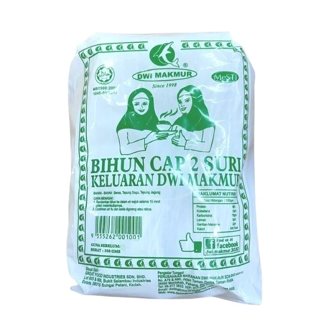 Premium Quality The Best Price 350G Rice Vermicelli Instant Food Grain Product Noodle Vermicelli with Clear White Bag forcooking