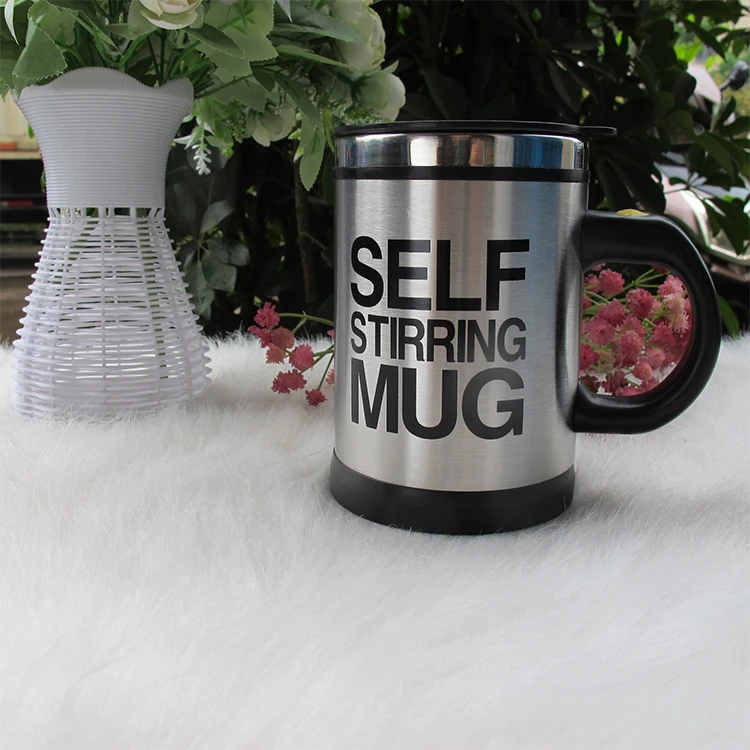 High Quality Customized Heating Portable Hot Self Mug Drinking Automatic Stirring Coffee Cup