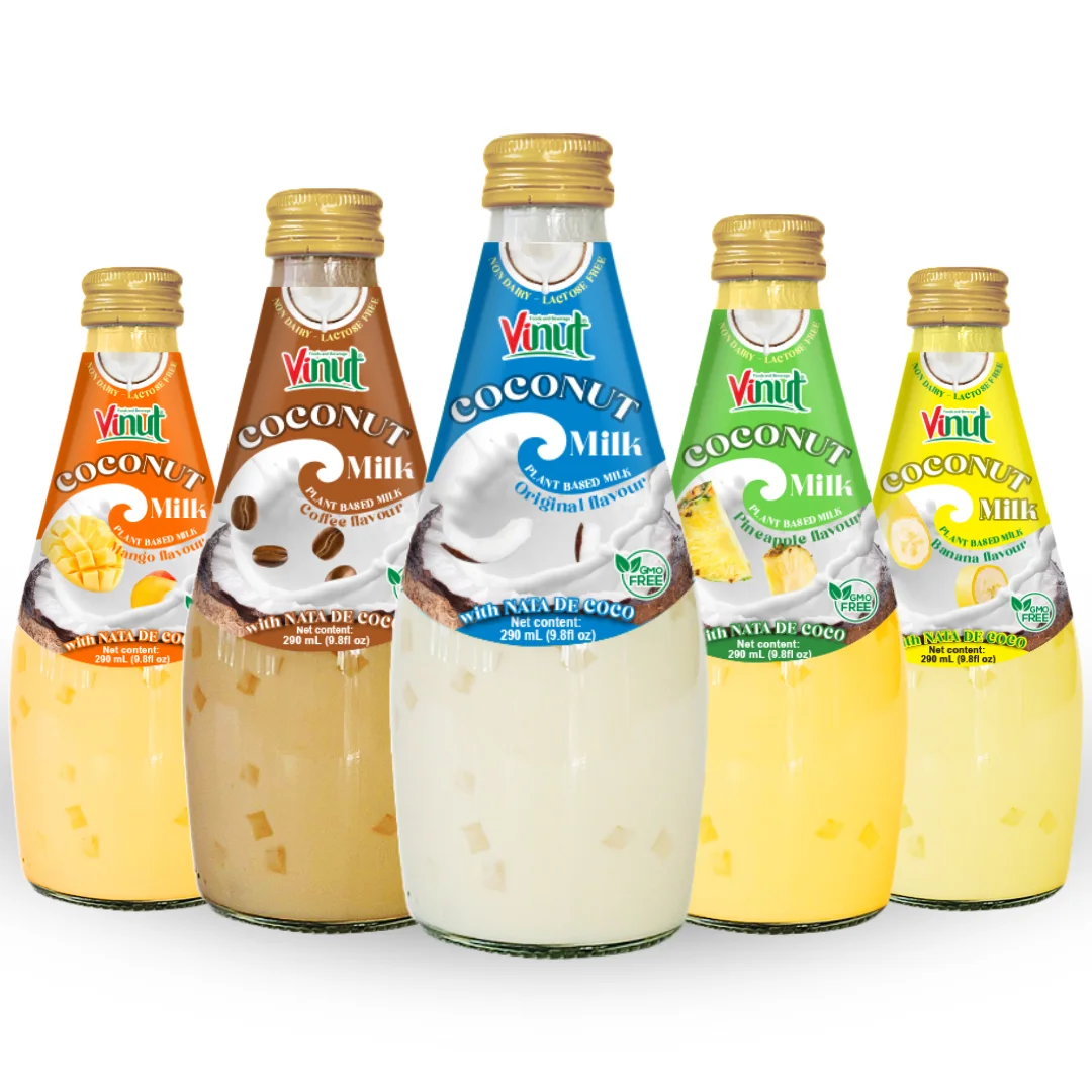 Private Label Customization Coconut Milk Drink Flavored Variety - VINUT Vietnam Factory, Free Sample, Best Wholesale Price, Low