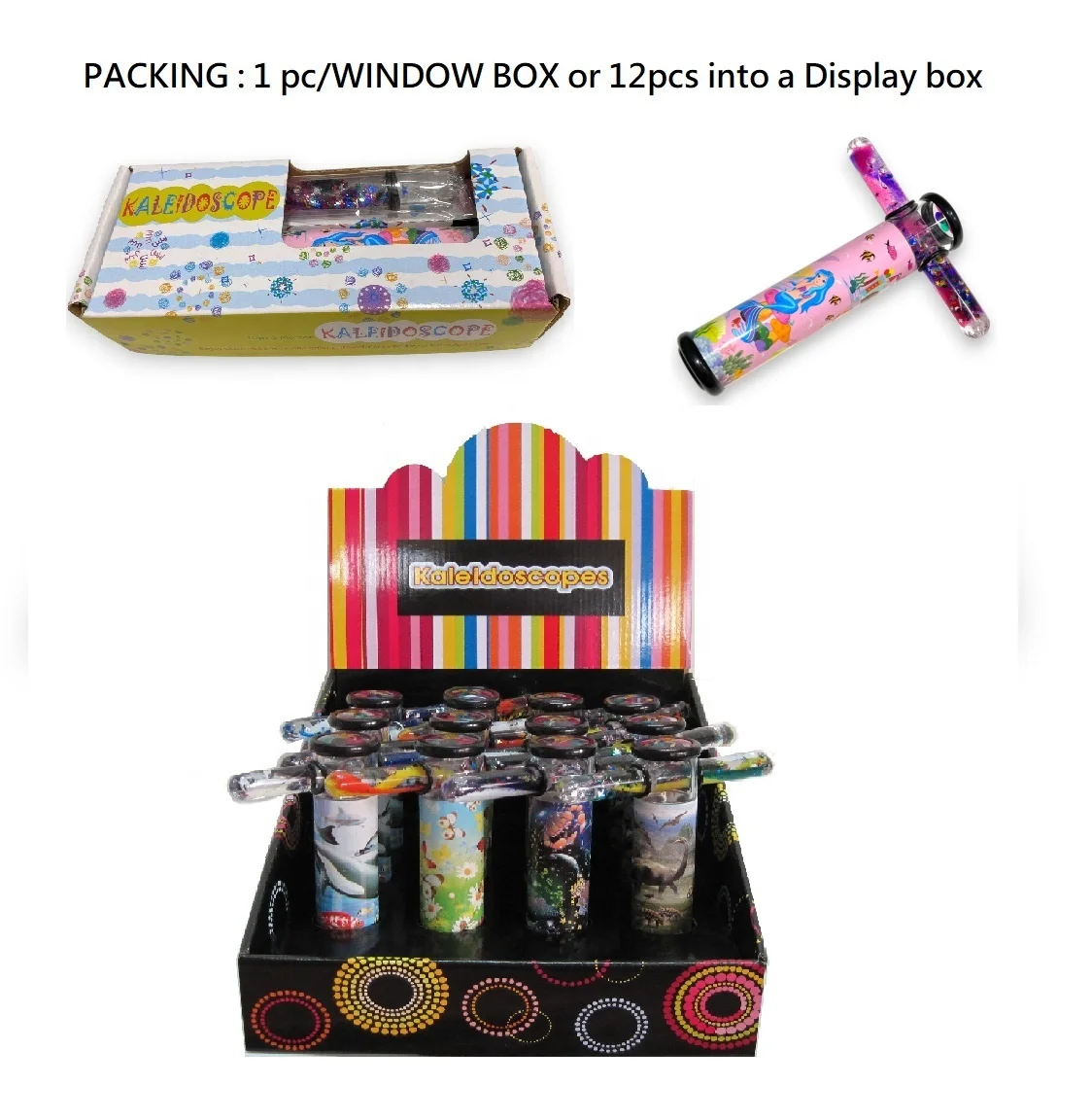 Popular Novelty Gift for All Occasion Liquid Motion Kaleidoscope as Kids Fun Toys