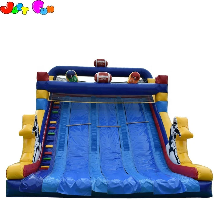 Big commercial and party rental champion  inflatable dry slide for kids and adults