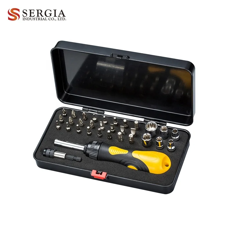 29-43Pcs Ratcheting Screwdriver Set Multi Screwdriver Bit Set with Ratchet Bit Holder
