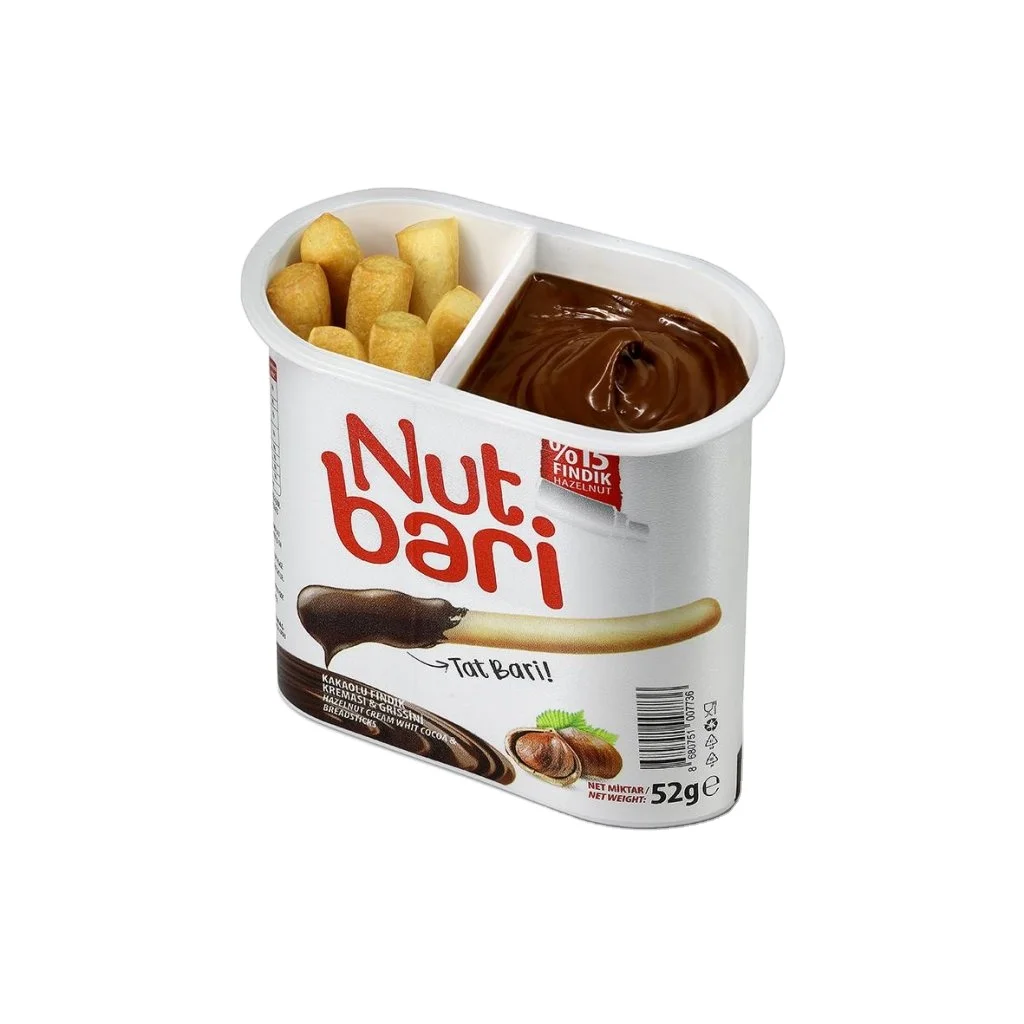 52 gr %15 Hazelnut Cream with Chocolate & Breadstick