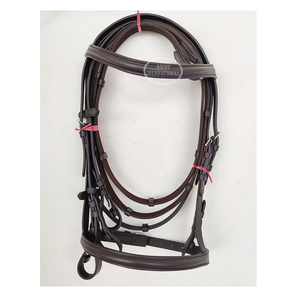 Top quality genuine Leather Horse Racing Bridle with matching reins premium fittings top Indian seller