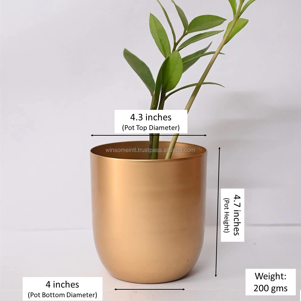 
Buy Decorative Metal Gold Outdoor Large cheap Garden Planter Pots For Plant flowers and Home Decoration 