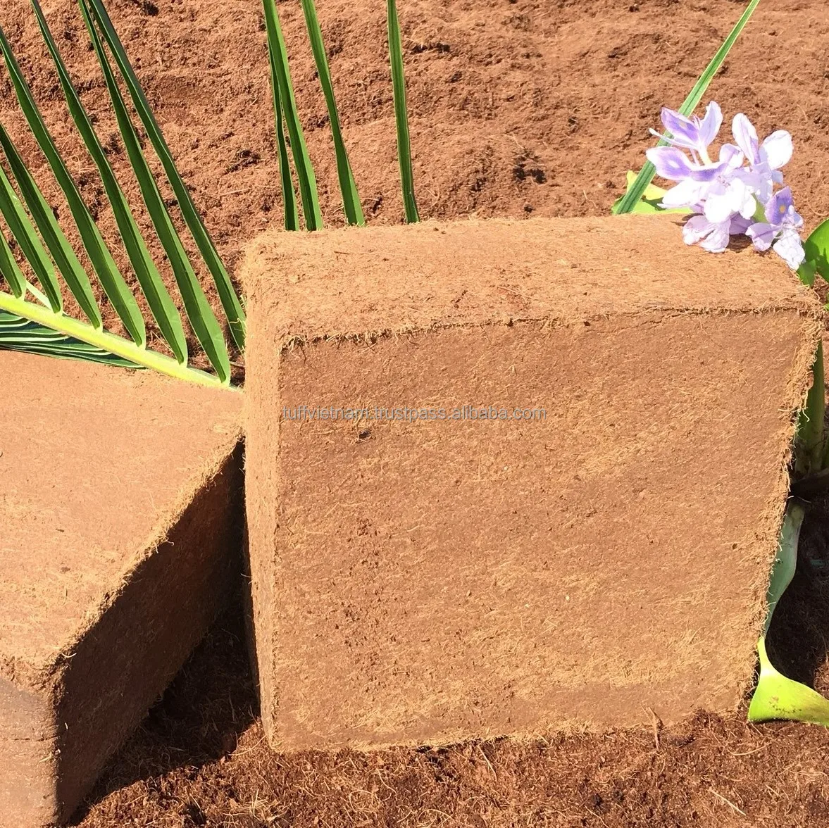 Hot sale Block cocopeat substrates Cocopeat 5Kg Bales Hight Quality Hot Sales Organic Brand  Manufacturer Tuff Viet Nam  Low EC