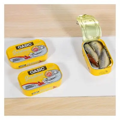 Hot Sale Delicious Canned Sardine 125g Sardines Tomato Sauce Vegetable Oil Canned Fish for Africa Market Canned Sardines Fish