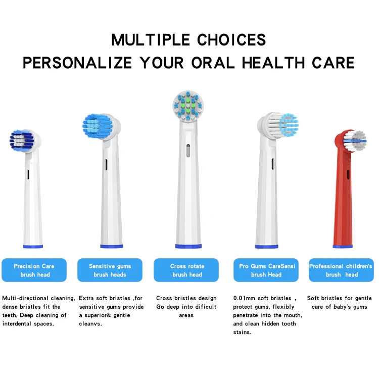 SB-17A Oral Latest Portable Waterproof Ultrasonic CE Approved Teeth Brush Head Replacement Soft Bristle Electric Toothbrush