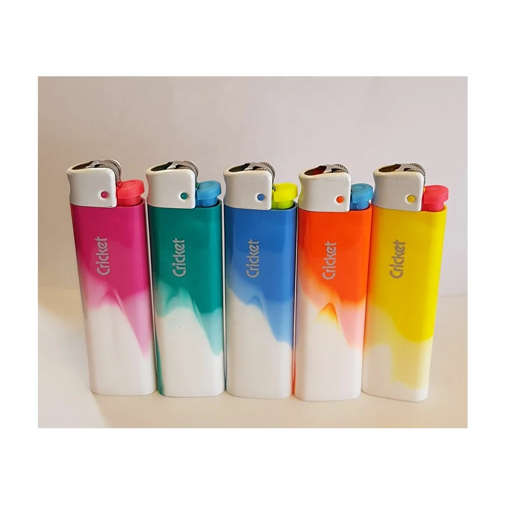 Top Quality Plastic Gas Lighter / Disposable Cricket Lighter with custom logo