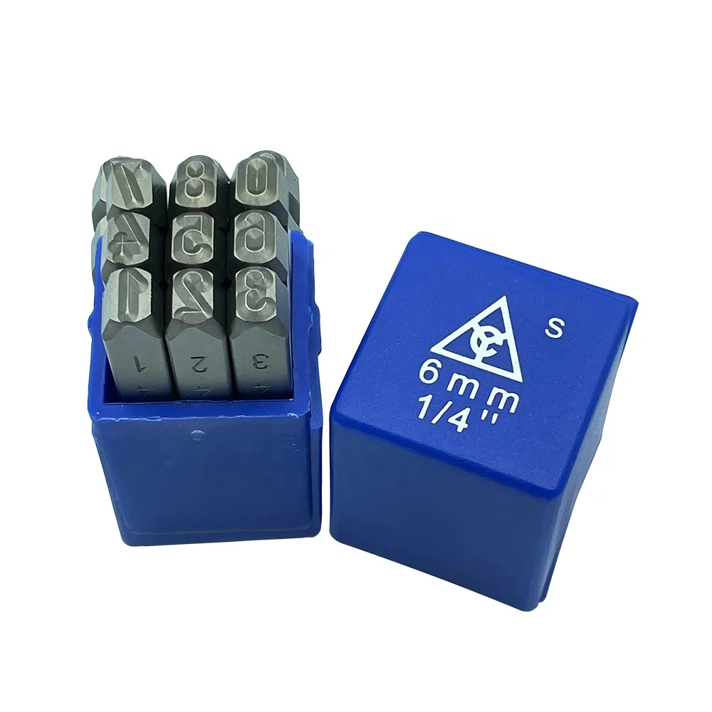 Factory direct sale diy handmade stamp logo tools 6(S)mm german number punch