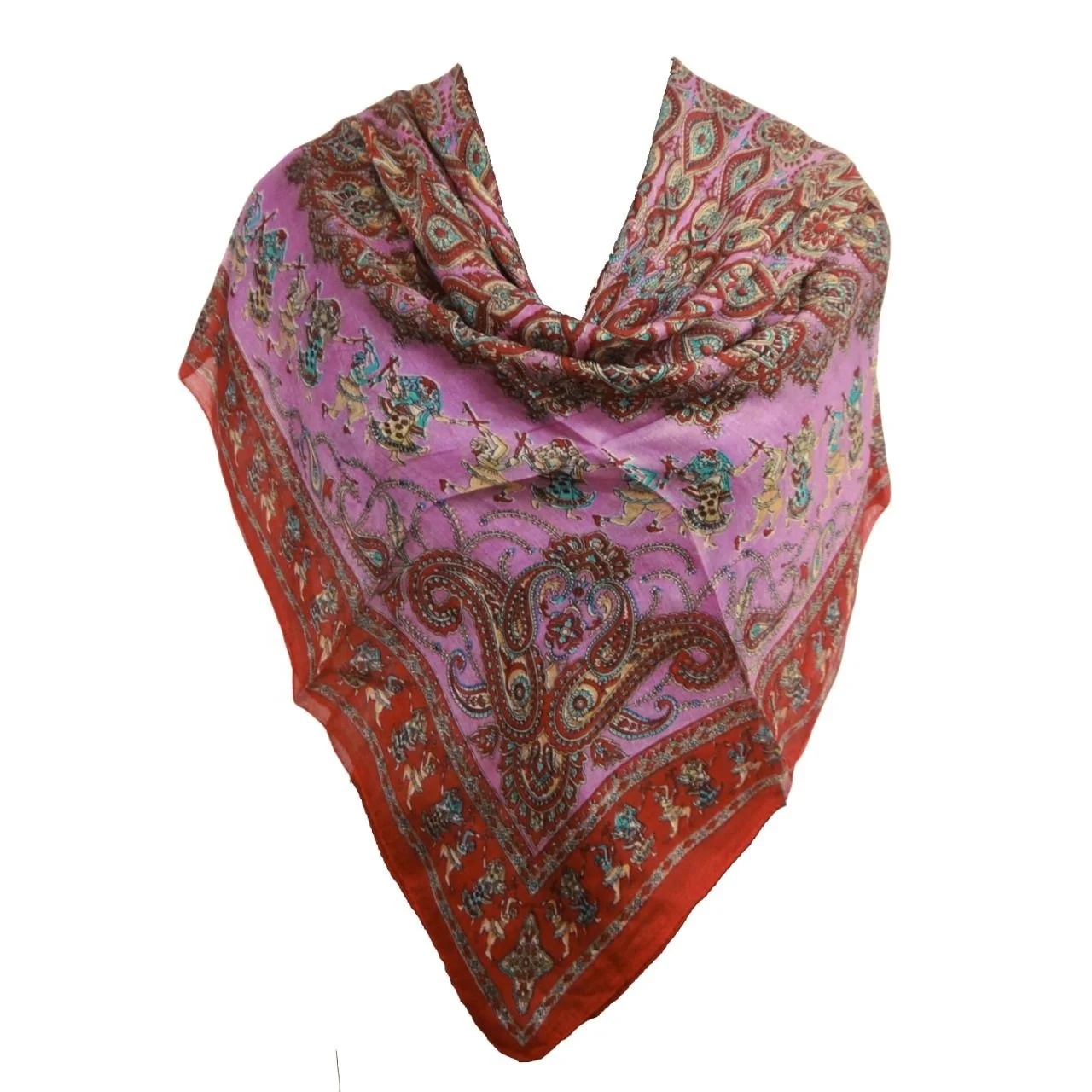 Beautiful Silk Printed Bagru Style Scarf For Man & Woman Wedding Favors New Style  Scarf For All Return Gift Ethnic Scarf
