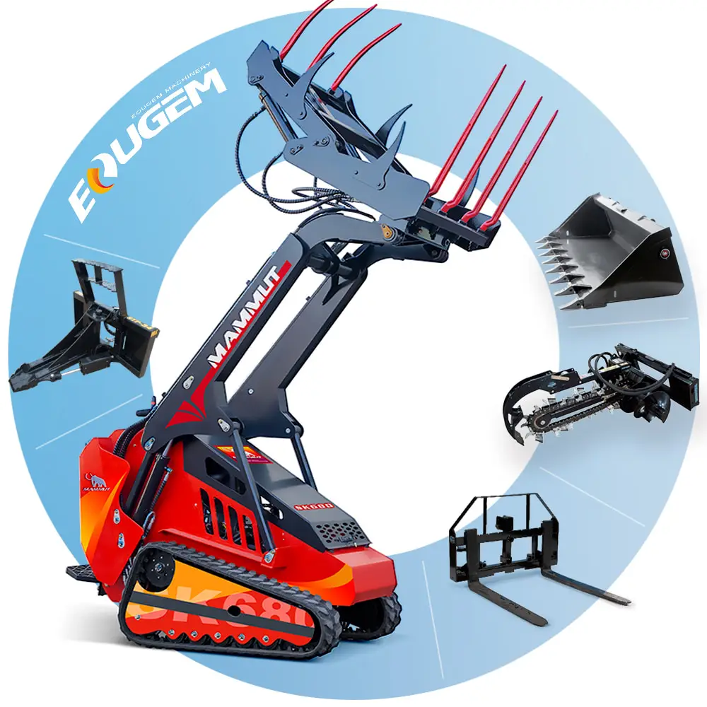 Mammut SK1250 500 кг сельскохозяйственная Вилка Для Навоза небольшой мини-погрузчик с бортовым погрузчиком на продажу