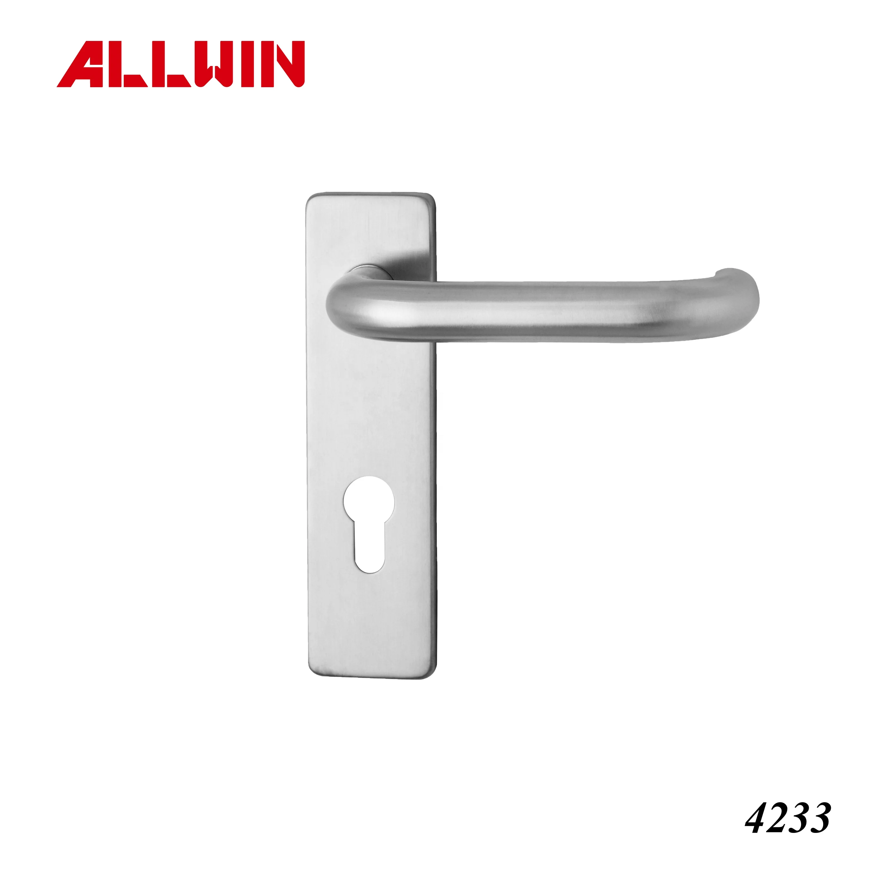 Modern Stainless Steel One Side Door Handle with Plate