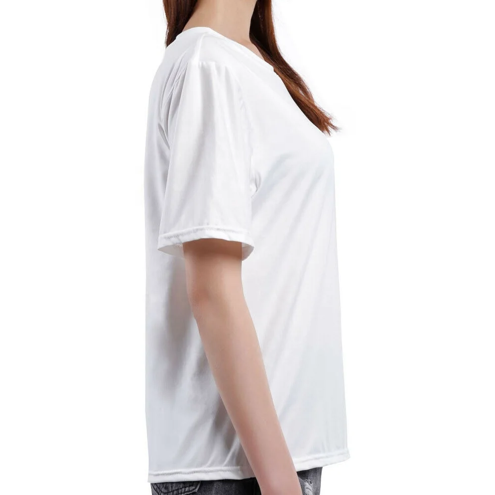  Классическая футболка из 100% хлопка с коротким рукавом и V-образным вырезом изготовленная на заказ Повседневная одежда спандекса