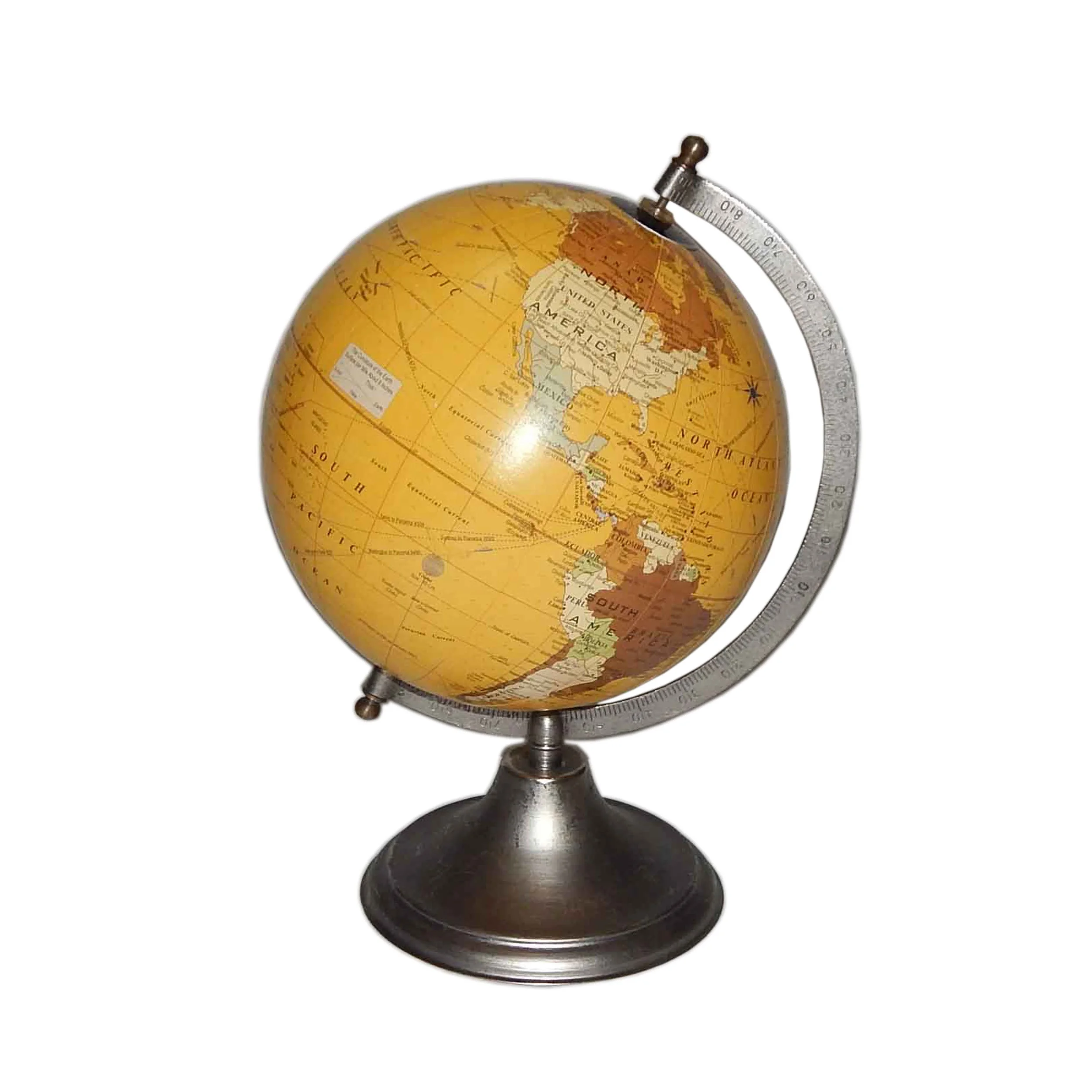 Top selling Desktop Decorative World Globe Aluminium Globe with ring Educational Globe Wholesale