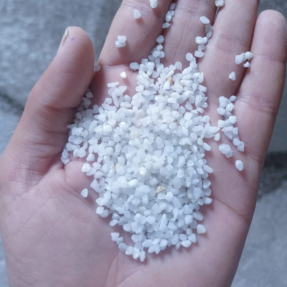 supper white round granular marble grit and marble polished stone chips 6-8 mesh size modern wall texture used chips