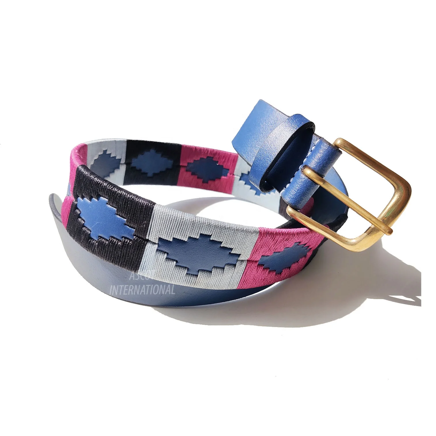 Мужской кожаный ремень для верховой езды