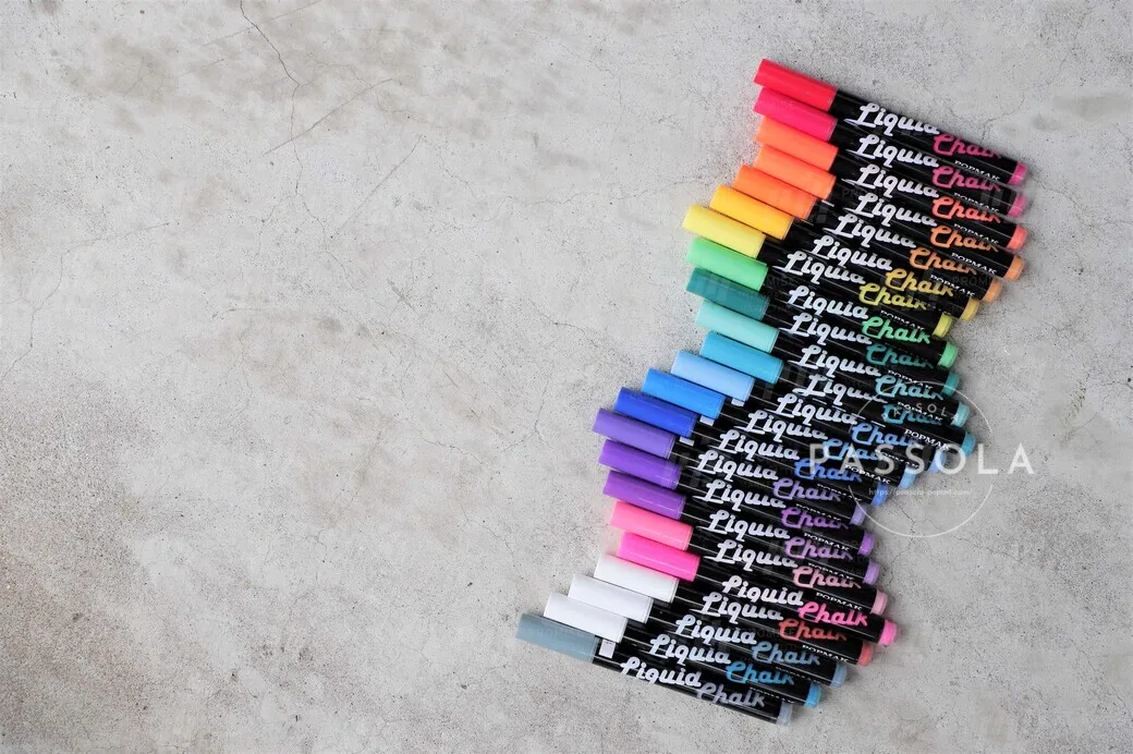 Window decoration Fine Bullet or Chisel Nib 4.5 mm Fluorescent Pen Erasable Liquid Chalk Marker 50 colors