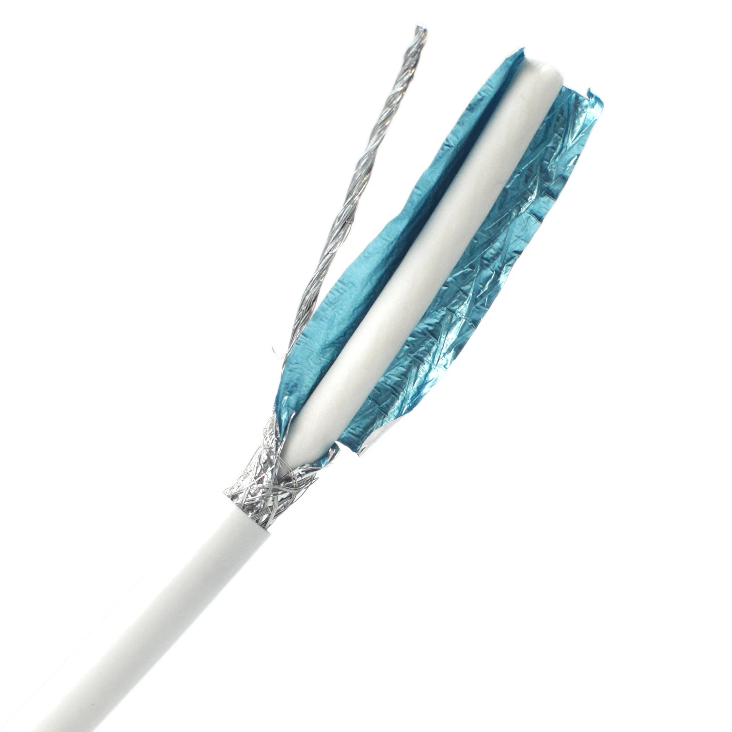 High-Speed CABLE RG6 Outdoor Shield Coax White Bare Copper Conductor Coaxial Cable UTP RG-6 Satellite Cable
